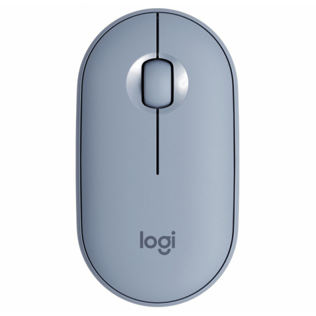 

Мышь Logitech Pebble M350, беспроводная, голубой