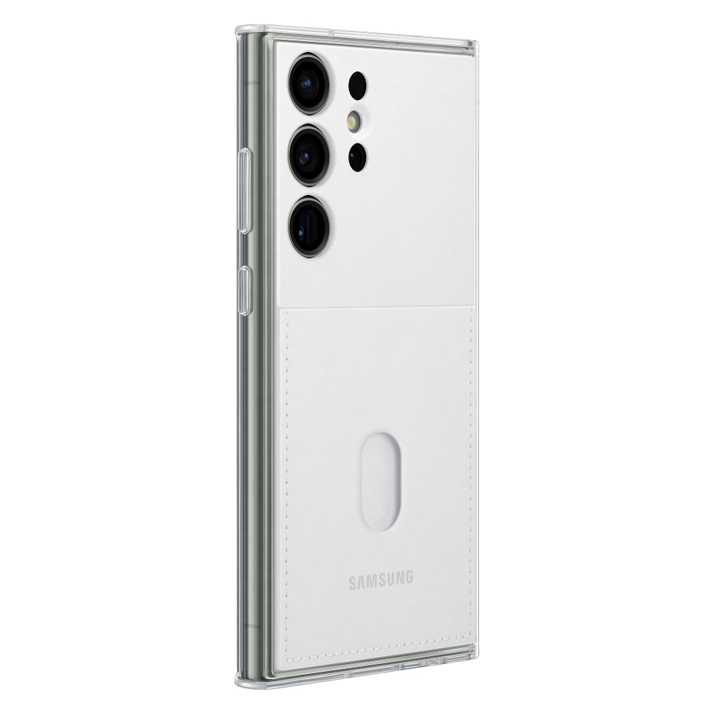 

Чехол-накладка Samsung Frame Case для Galaxy S23 Ultra, поликарбонат, белый