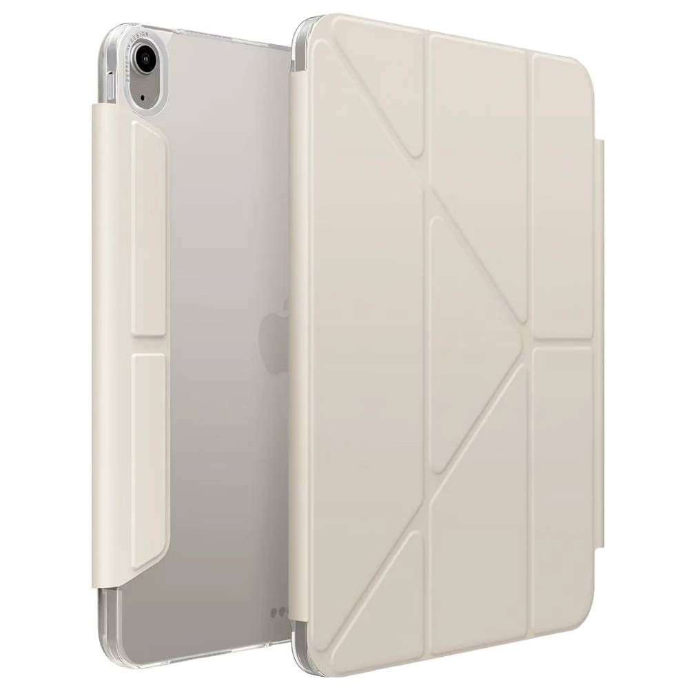 Чехол-книжка Uniq Camden Click для iPad Air 13″ (2024), поликарбонат, бежевый