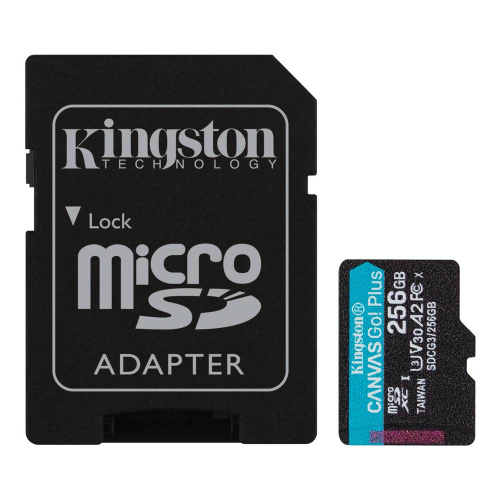 

Карта памяти microSDXC Kingston Canvas Go Plus, 256GB