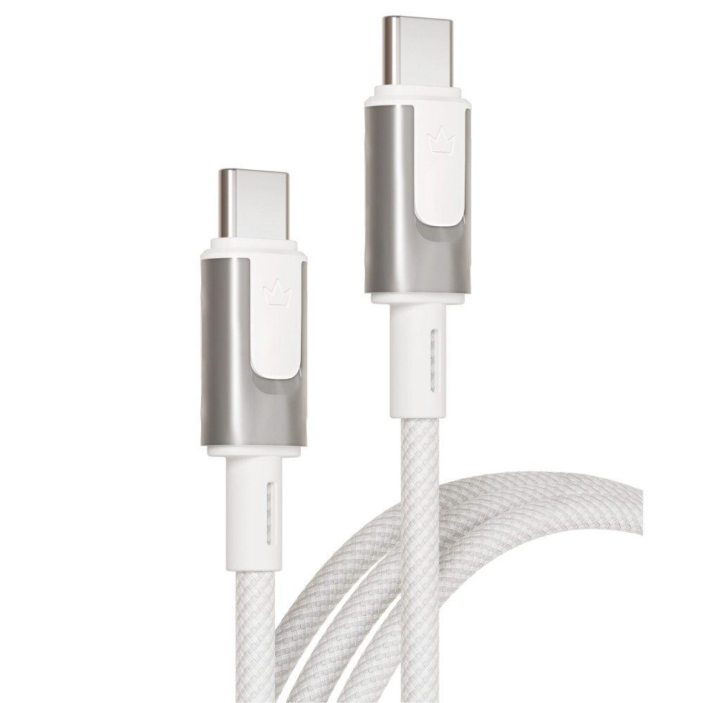 Кабель VLP Force Line USB-C / USB-C, 100Вт 2м, белый