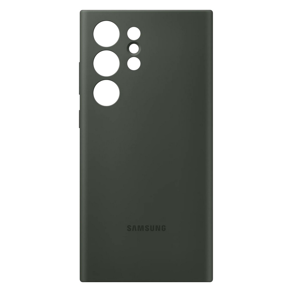 

Чехол-накладка Samsung Silicone Case для Galaxy S23 Ultra, силикон, хаки