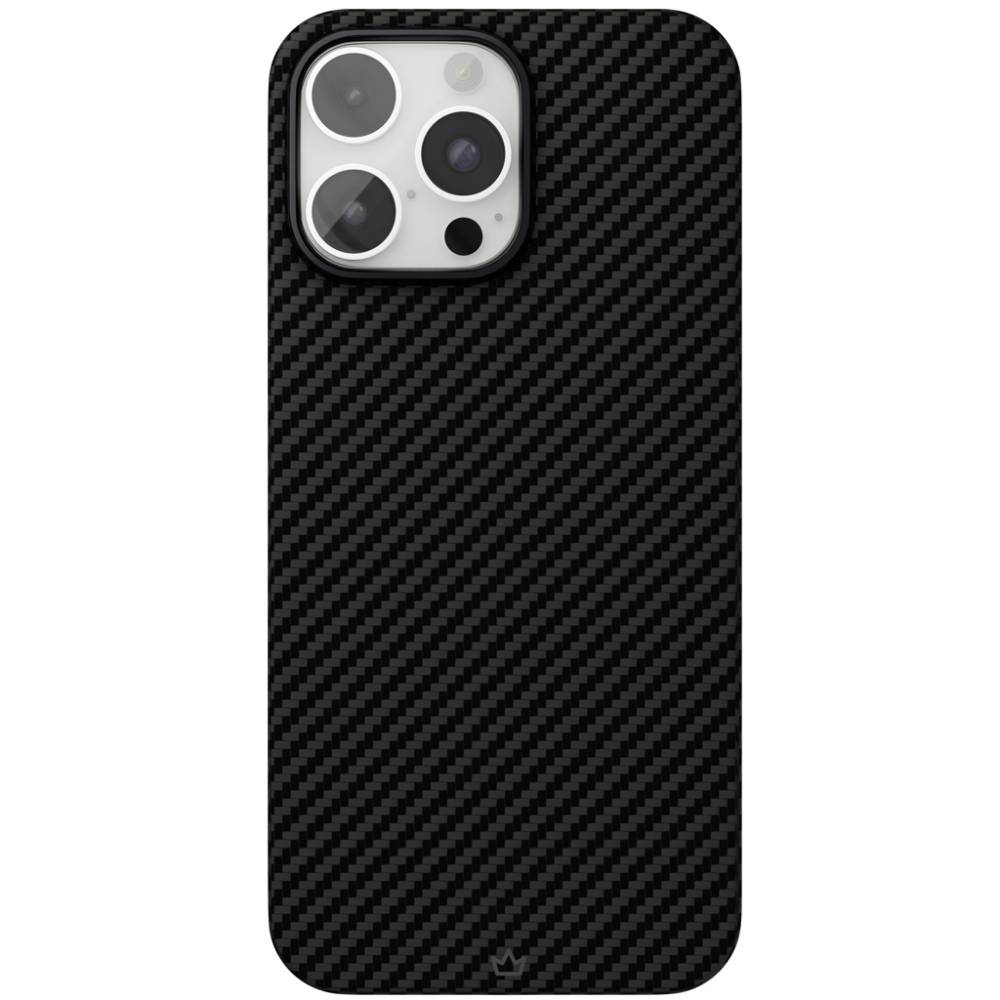 Чехол-накладка VLP Kevlar Case для iPhone 16 Pro, арамид (кевлар), черный