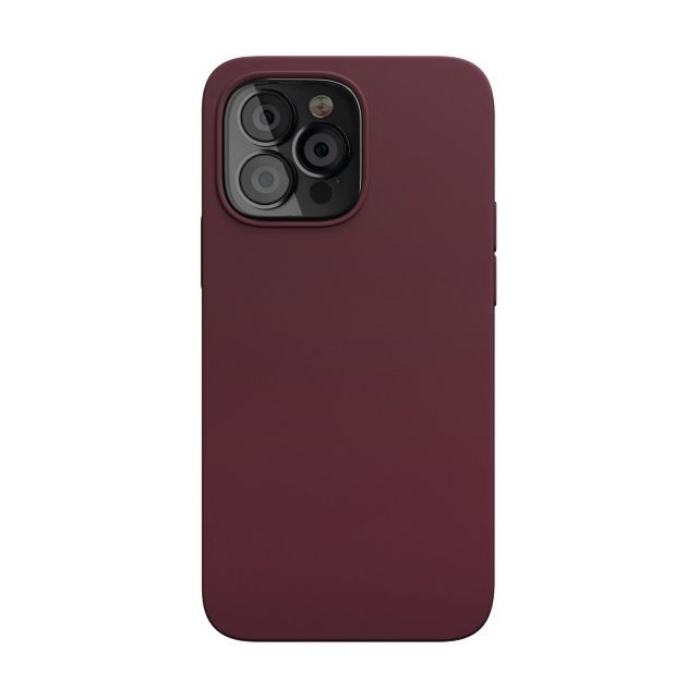 

Чехол-накладка VLP Silicone case MagSafe для iPhone 14 Pro Max, силикон, марсала