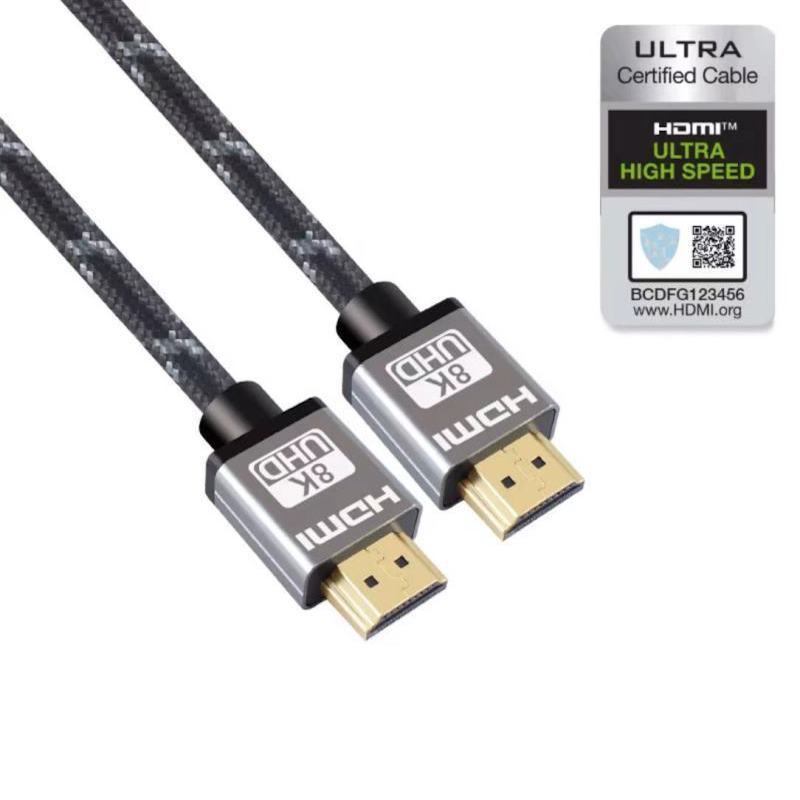Кабель Mobiledata HDMI/HDMI 8К, 3м, серый HDMI-2.1-HDR-GN-3.0 - фото 2