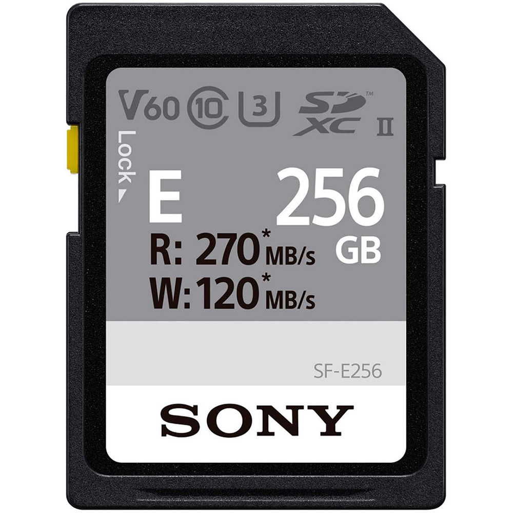 

Карта памяти SDXC Sony серии SF-E, 256GB