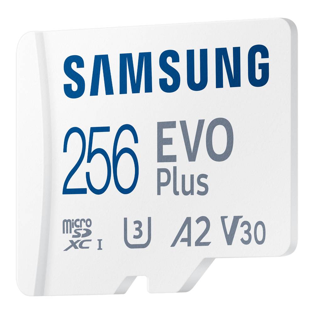 Карта памяти microSDXC 256 Гб Samsung EVO Plus Class 10 UHS-1, +адаптер MB-MC256KA/RU - фото 2