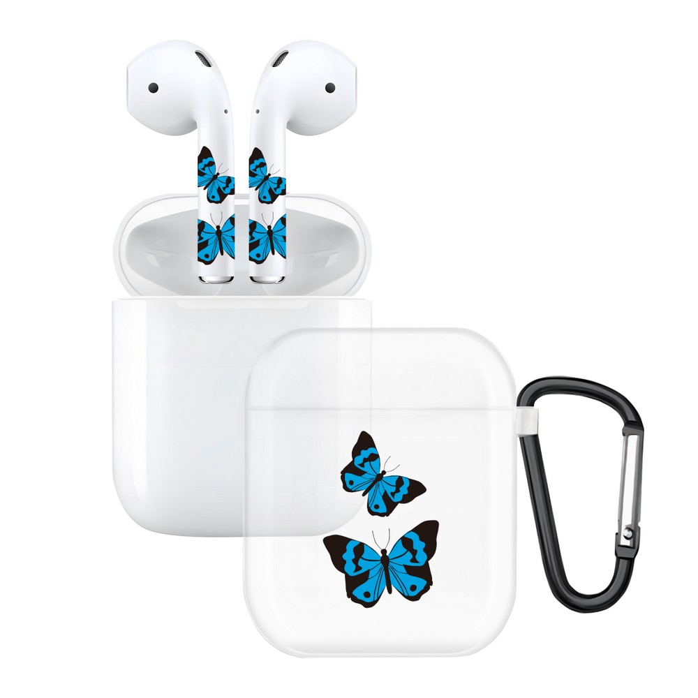 Чехол и наклейки Asynora Butterfly, для AirPods 2