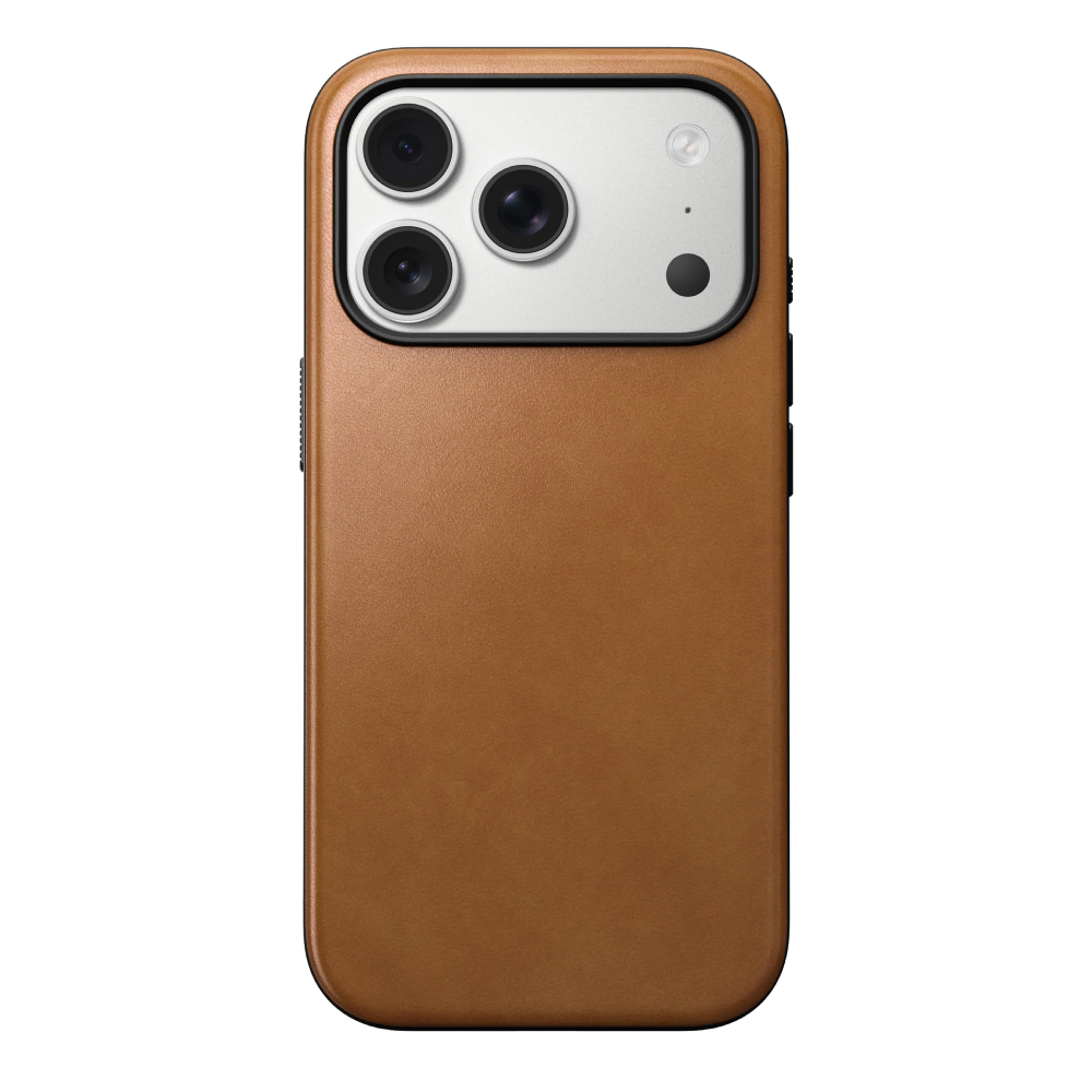 Чехол-накладка Nomad Modern Leather Case для iPhone 17 Pro, кожа, светло-коричневый
