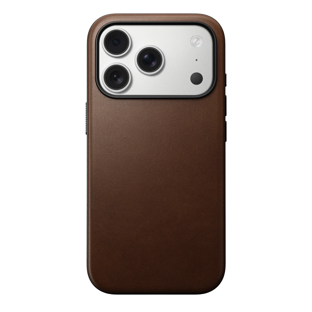 Чехол-накладка Nomad Modern Leather Case для iPhone 17 Pro, кожа, коричневый