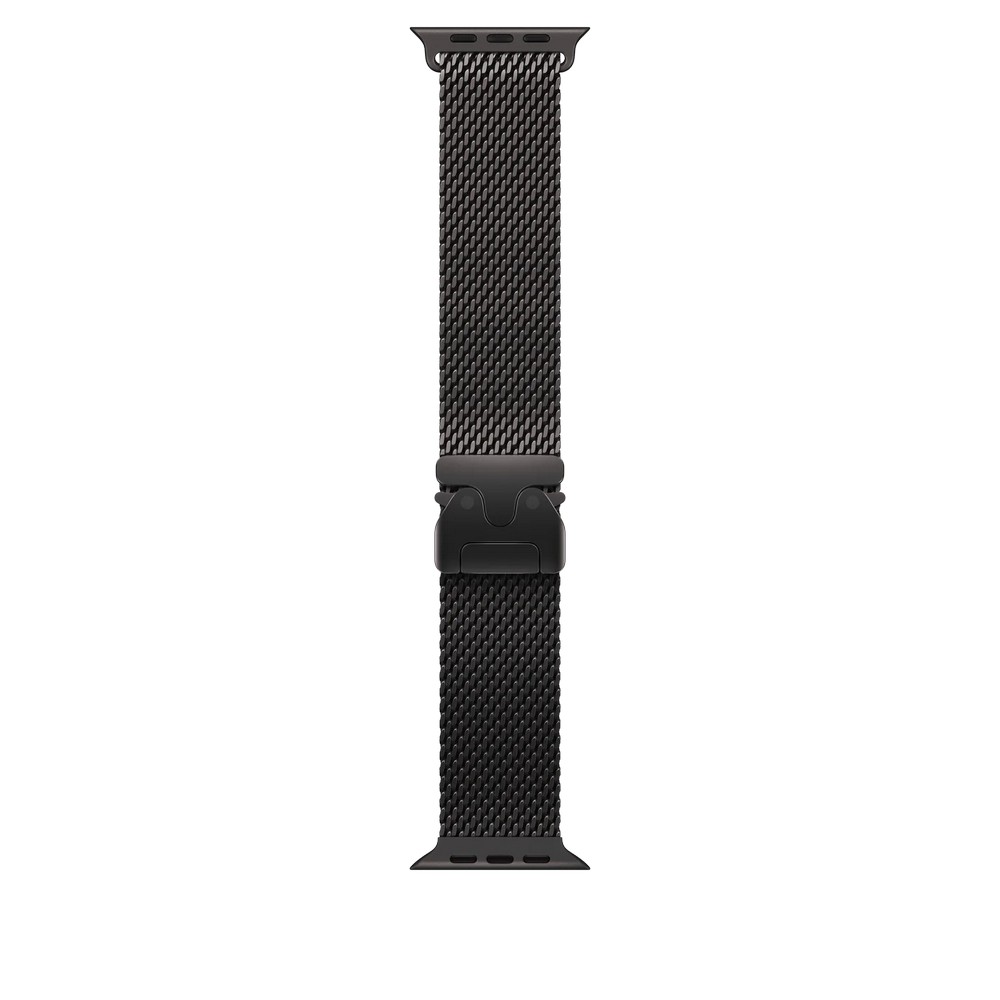 Ремешок Apple Milanese Loop для Apple Watch 49mm, M, титан, черный