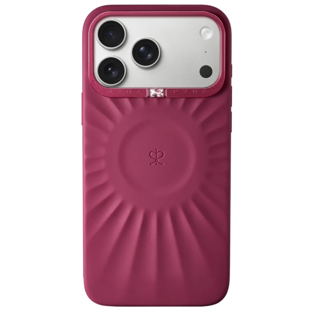 Чехол-накладка PYNANA Starlight Series для iPhone 17 Pro Max, силикон, красный