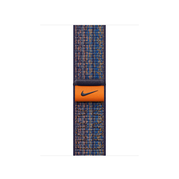 Ремешок Apple Nike Sport Loop для Apple Watch 41mm, Нейлон, синий/оранжевый