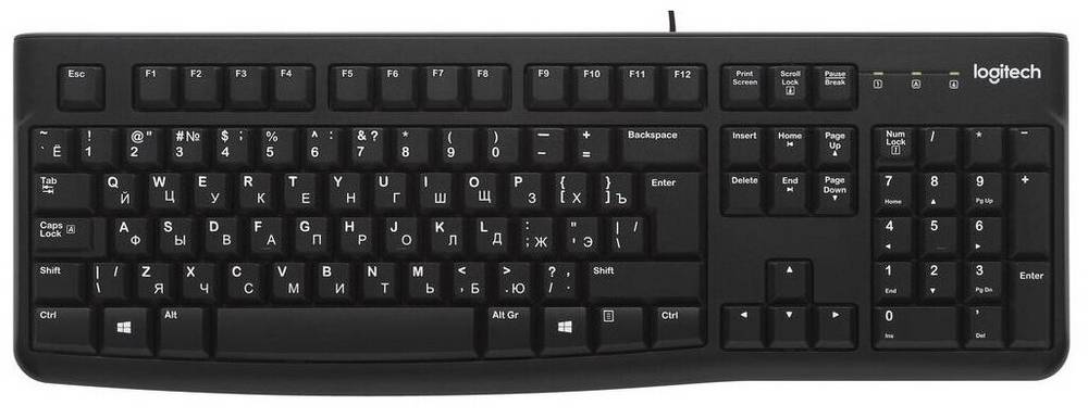 

Клавиатура Logitech K120, черный
