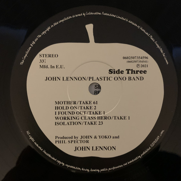 Виниловый альбом John Lennon / Plastic Ono Band - John Lennon / Plastic Ono Band (deluxe) (1970), Rock 602507354541 - фото 9