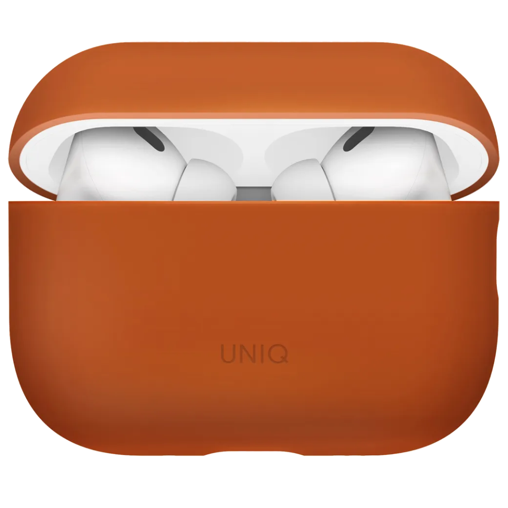 Чехол Uniq LINO оранжевый, для AirPods Pro 3