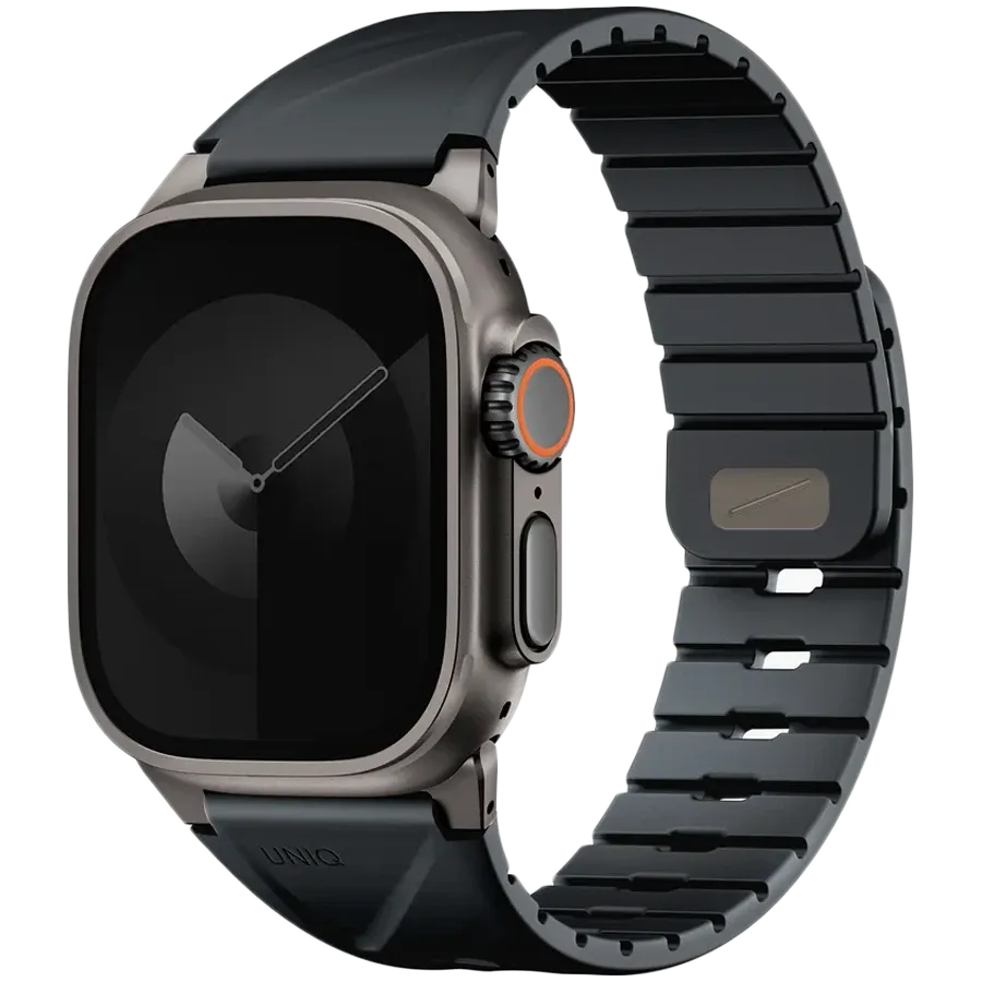 Ремешок Uniq FLUO для Apple Watch 40mm/41mm/42mm/44mm/45mm/46mm/49mm, силикон, черный