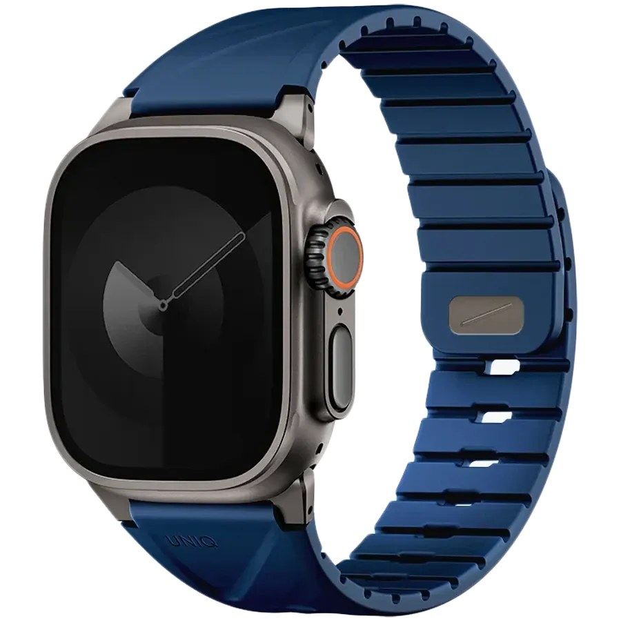 Ремешок Uniq FLUO для Apple Watch 40mm/41mm/42mm/44mm/45mm/46mm/49mm, силикон, синий