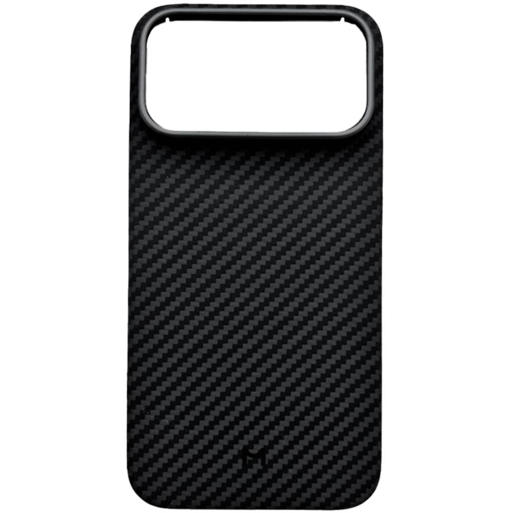 Чехол-накладка Magssory Aramid Frame для iPhone 17 Pro, кевлар, черный