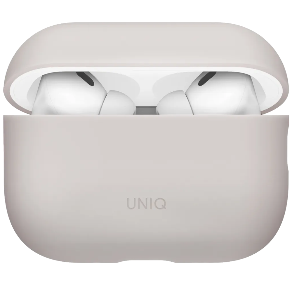 Чехол Uniq LINO серый, для AirPods Pro 3