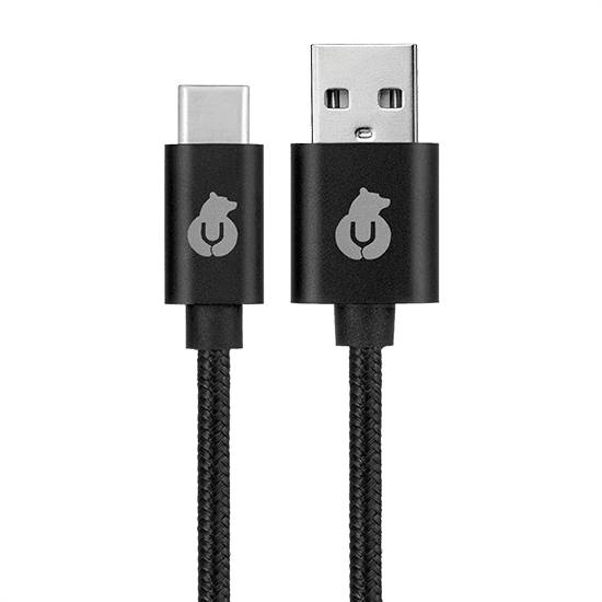 Кабель uBear Cord USB-C / USB-A, 2A 1,2м, черный