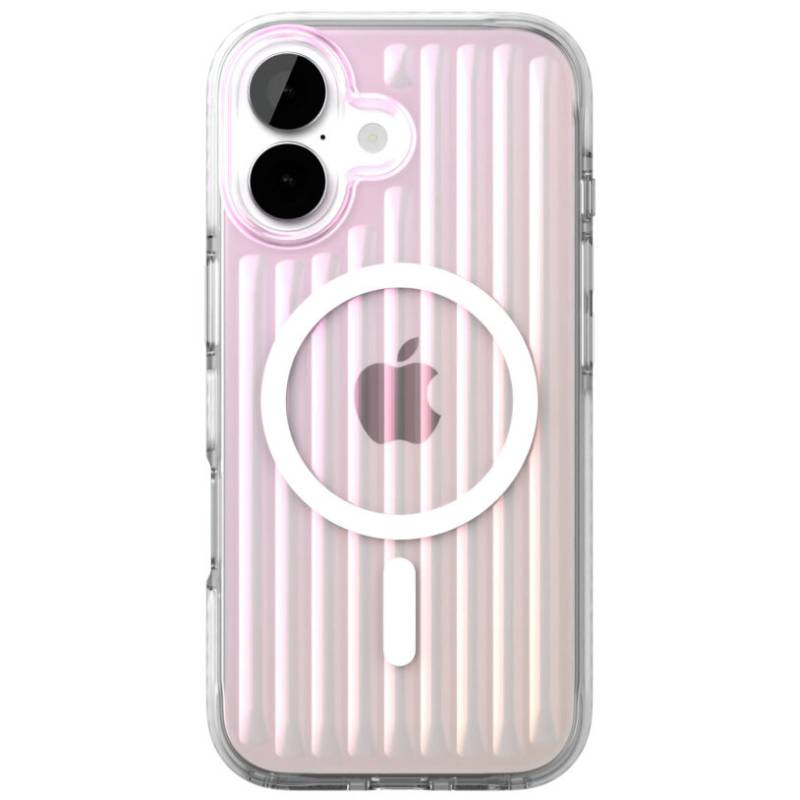 Чехол-накладка VLP Pulse Case для iPhone 17, полиуретан/алюминий, перламутровый