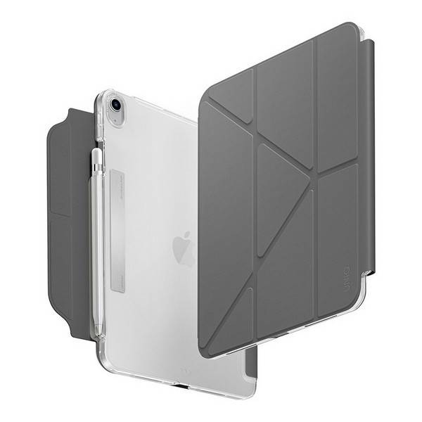 Чехол-книжка Uniq Camden Click для iPad 11 (2025)/10,9″ (2022), полиуретан, серый