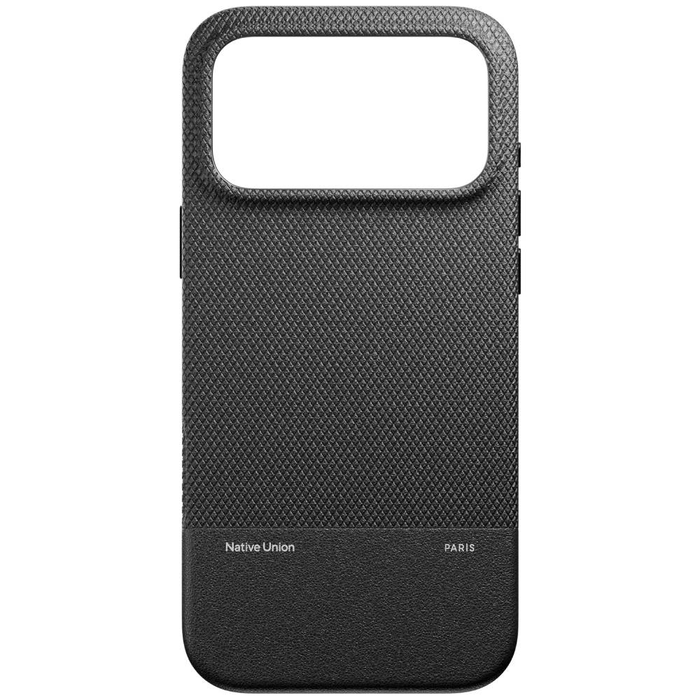 Чехол-накладка Native Union CLASSIC для iPhone 17 Pro Max, экокожа, черный