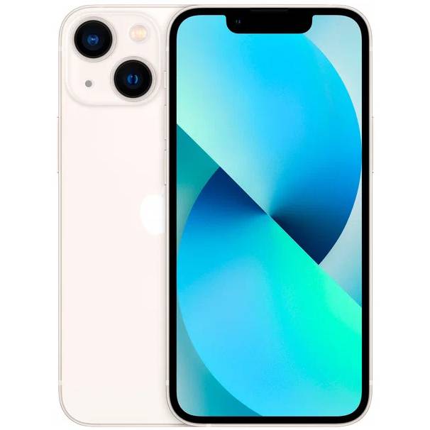 Смартфон Apple iPhone 13 nano SIM+eSIM 256GB, сияющая звезда (Starlight)