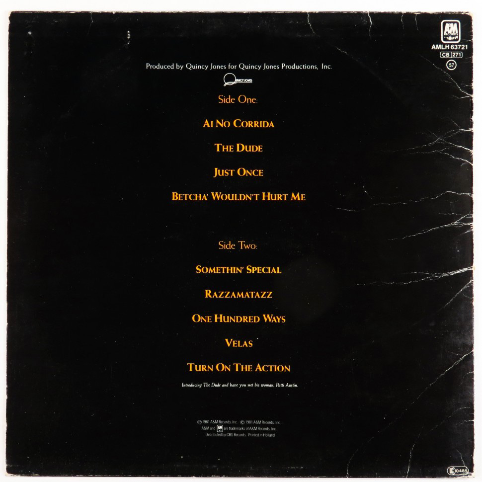 Виниловая пластинка Quincy Jones - The Dude (40th Anniversary Remaster) (1981) 0602435261164 - фото 2