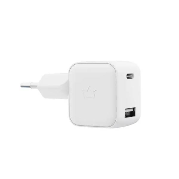 Зарядное устройство сетевое VLP G-Charge USB-C + USB A, 30Вт, белый