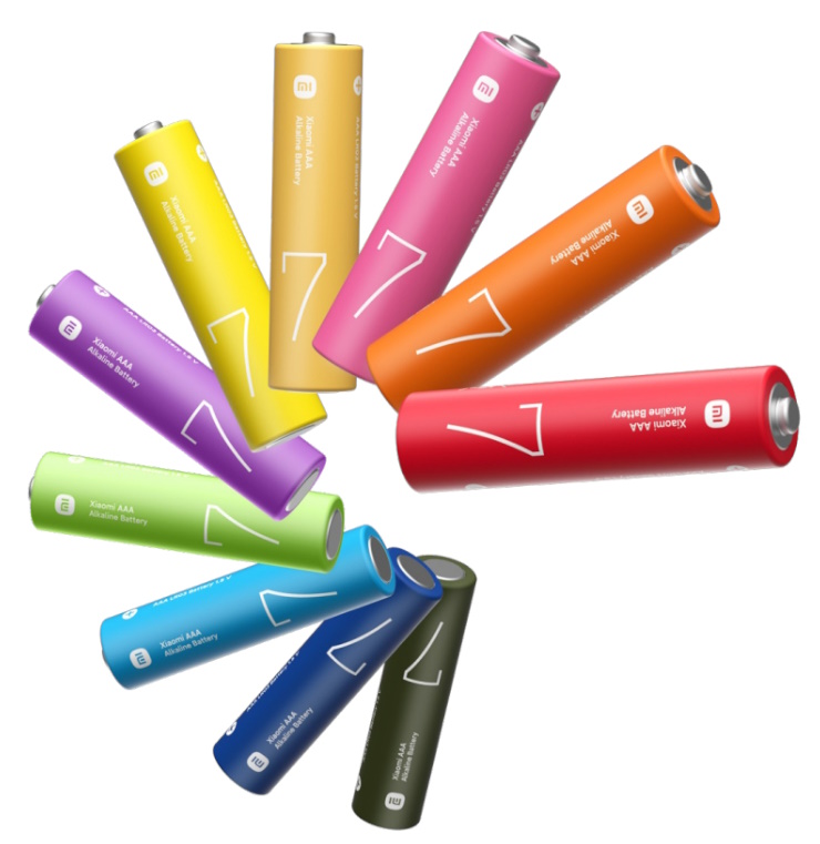 Батарейка Xiaomi AAA Rainbow Batteries (10шт), 1,5В