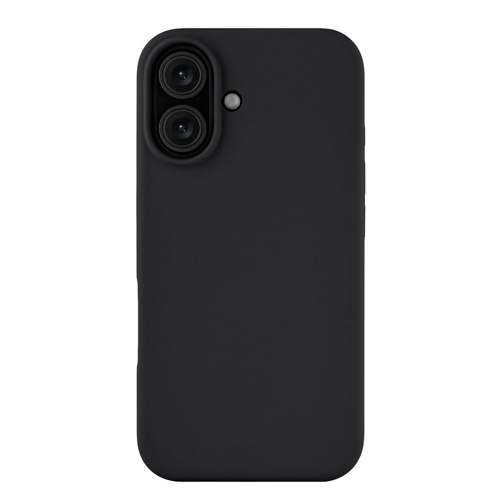 Чехол-накладка uBear Touch Mag Case для iPhone 16, силикон, черный