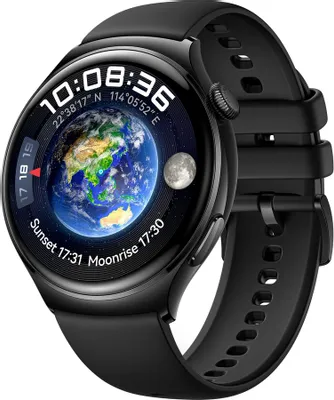 Смарт-часы Huawei Watch 4 GPS 46mm (корпус - черный, ремешок - черный)