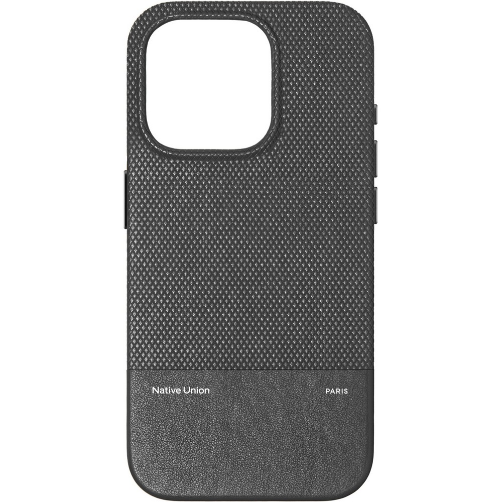 Чехол-накладка Native Union (RE)Classic для iPhone 16 Pro, полиуретан, черный