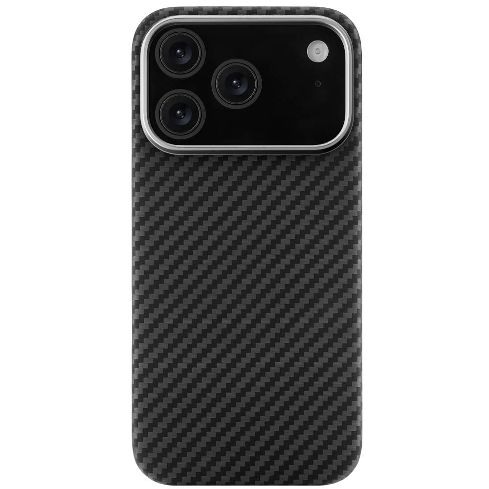 Чехол-накладка uBear Supreme для iPhone 17 Pro, кевлар, черный