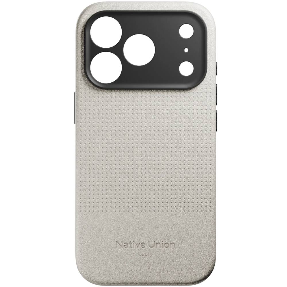 Чехол-накладка Native Union ACTIVE для iPhone 17 Pro, экокожа, песчаный