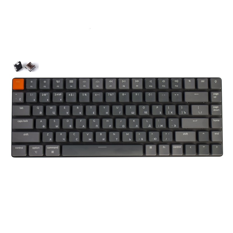 

Клавиатура Keychron K3, RGB подсветка, Brown Switch, тёмно-серый