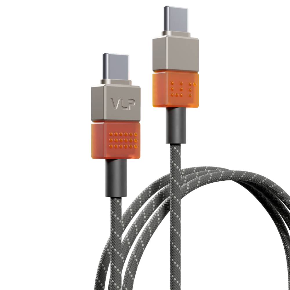 Кабель VLP NEO USB-C / USB-C, 100Вт 1,5м, серый