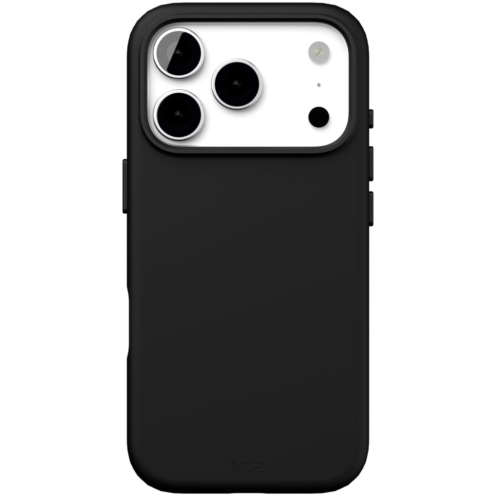 Чехол-накладка VLP Aster Pro для iPhone 17 Pro, силикон, черный