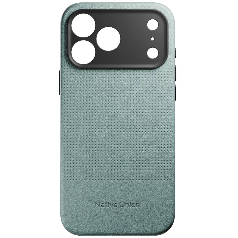 Чехол-накладка Native Union ACTIVE для iPhone 17 Pro Max, экокожа, зеленый