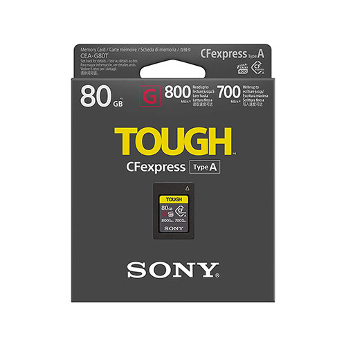 Карта памяти CFexpress 80Гб Sony Type А серии CEA-G, Защищенный от пыли и влаги корпус (IP57) CEAG80T.SYM - фото 2