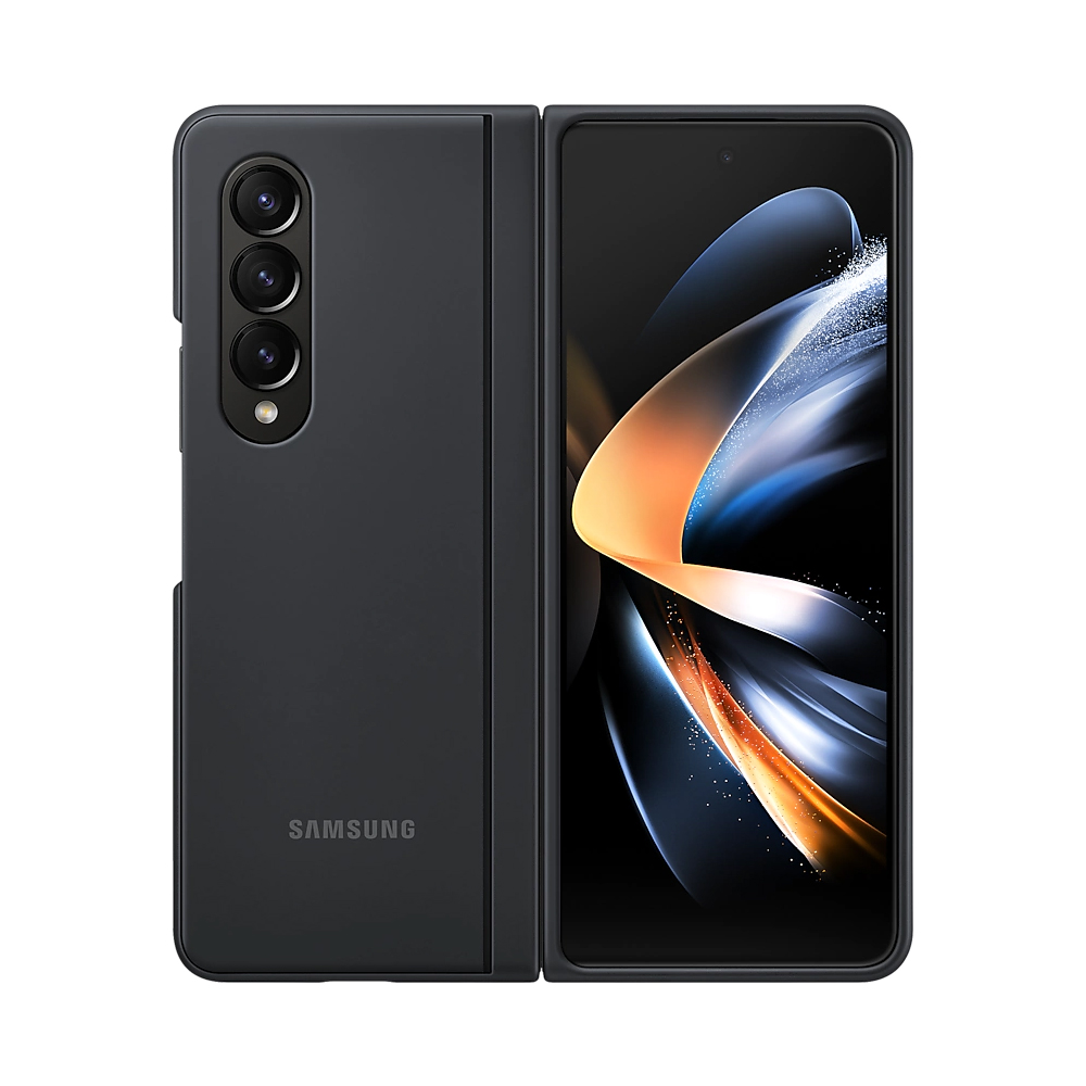

Чехол-накладка Samsung Slim Standing Cover для Galaxy Z Fold4, силикон, черный