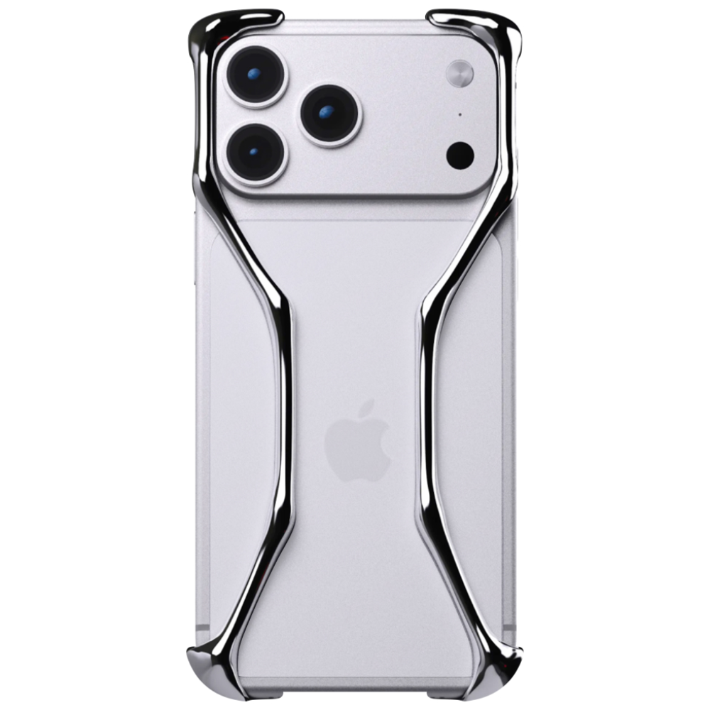 Чехол-накладка YNOT Shell для iPhone 17 Pro, авиационная сталь, серебристый