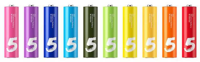 

Батарейка Xiaomi AA Rainbow Batteries (10шт), 1,5В