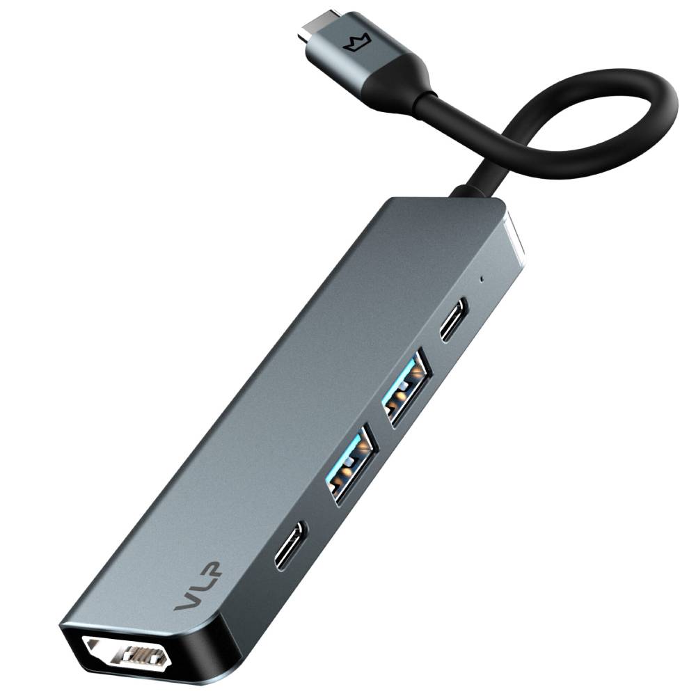 Адаптер мультипортовый VLP Infinity 5 в 1, графитовый