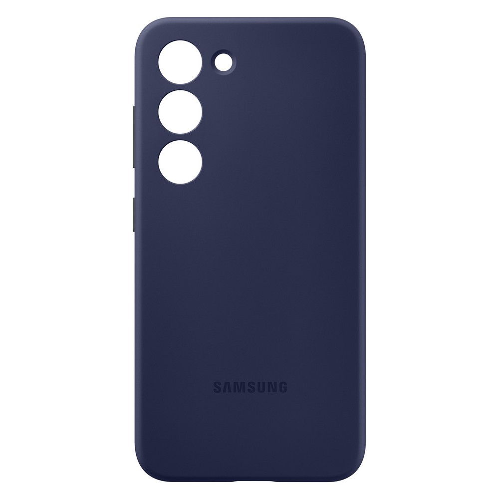 

Чехол-накладка Samsung Silicone Case для Galaxy S23, силикон, темно-синий