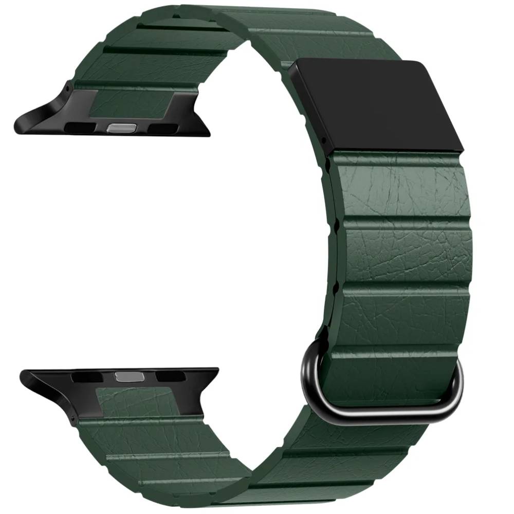 Ремешок Caweon Deneb для Apple Watch 44mm/45mm/46mm/49mm, кожа, зеленый