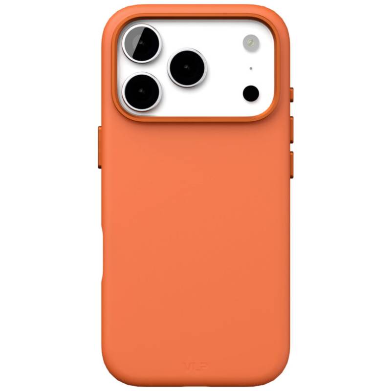 Чехол-накладка VLP Aster Pro для iPhone 17 Pro, силикон, оранжевый