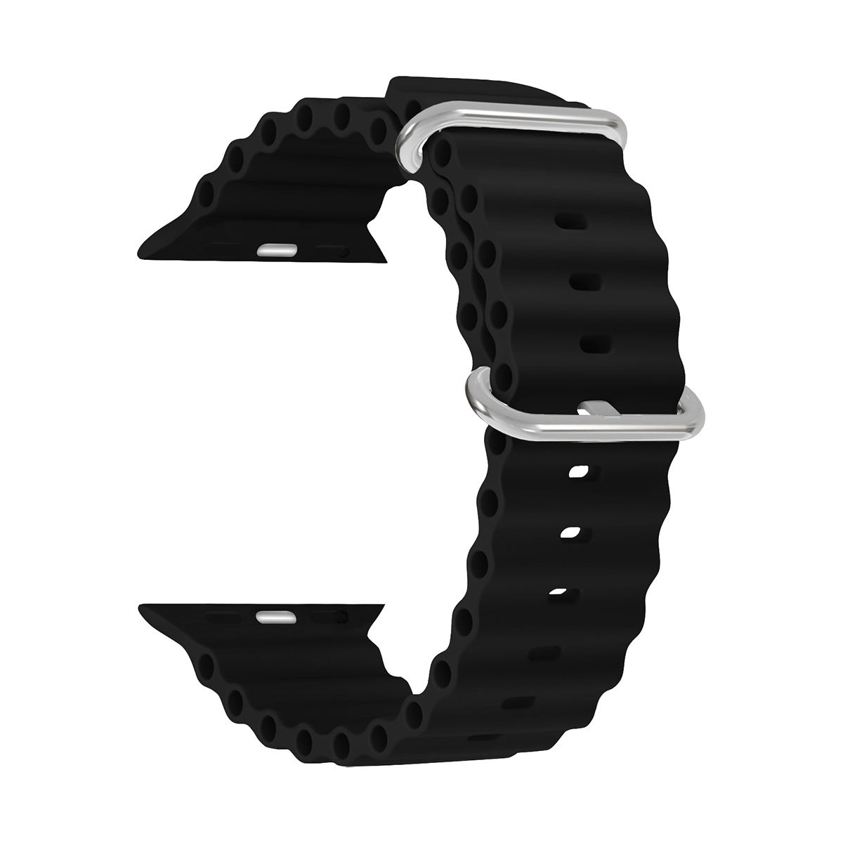 Ремешок Lyambda Nekkar для Apple Watch 42/44/45/49mm, Силикон, черный